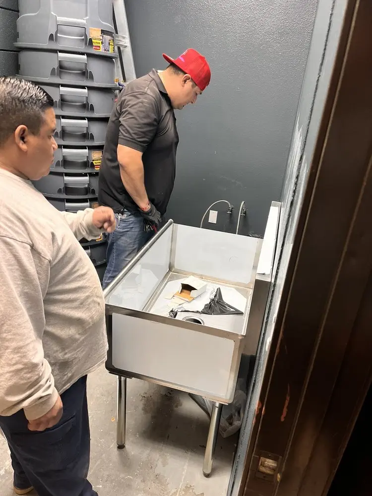 Commercial plumbing and sink installation in Thurston